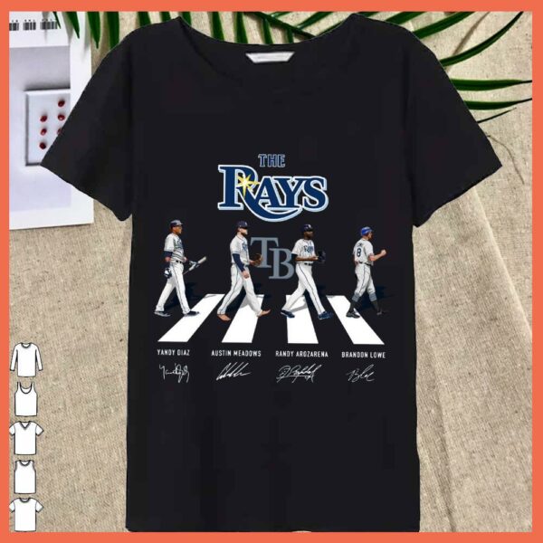 Best The Rays Walking Abbey Road Shirt, Tampa Signature Shirt