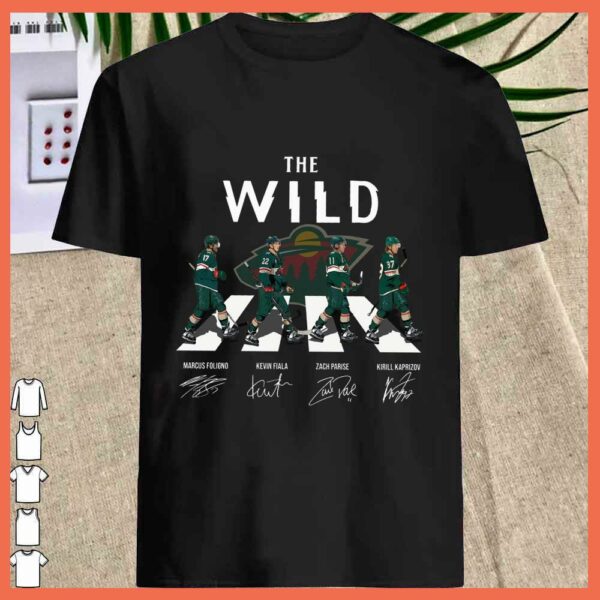 Best The Wild Abbey Road Marcus Foligno Kevin Fiala Zach Parise Kirill Kaprizov Shirt