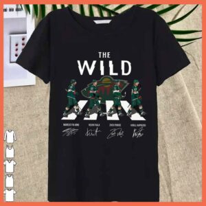 Best The Wild Abbey Road Marcus Foligno Kevin Fiala Zach Parise Kirill Kaprizov Shirt 3