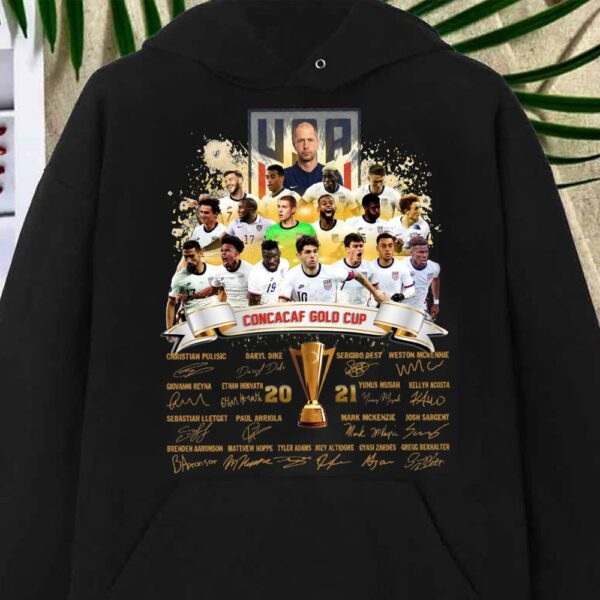 Best USA Concacaf Gold Cup Team Signature shirt, Concacaf Gold Cup 2021 Shirt