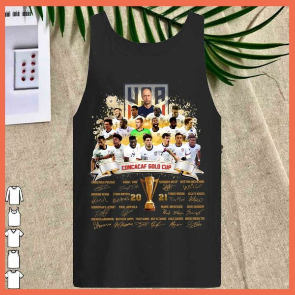 Best USA Concacaf Gold Cup Team Signature shirt, Concacaf Gold Cup 2021 Shirt