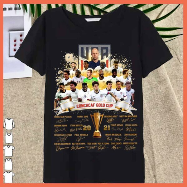 Best USA Concacaf Gold Cup Team Signature shirt, Concacaf Gold Cup 2021 Shirt