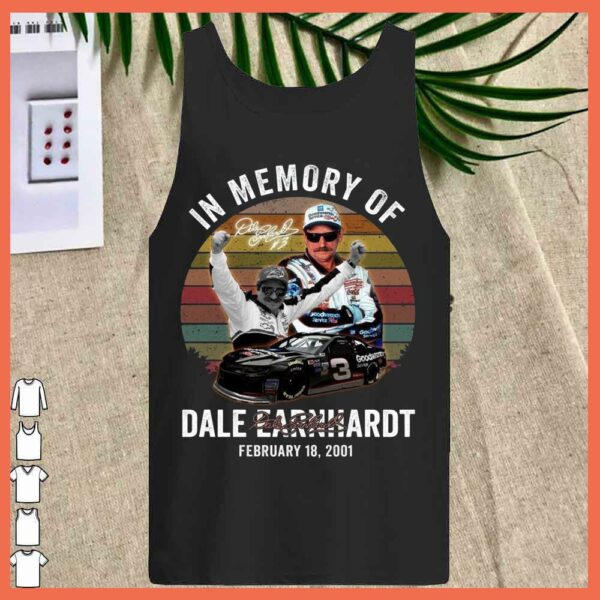 Best Vintage Dale Earnhardt Shirt, In Memory Of Dale Earnhardt with Signature February 18 2021 Shirt