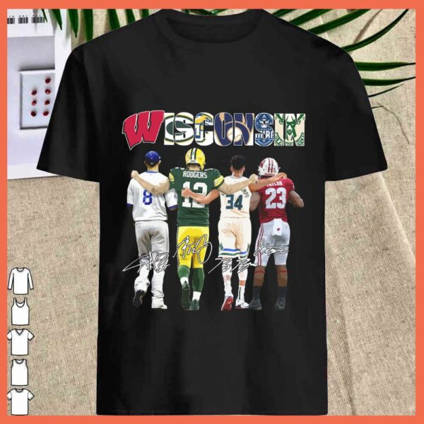 Best Wisconsin Sport team city Green Bay Packers Milwaukee Bucks shirt