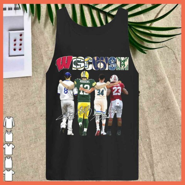 Best Wisconsin Sport team city Green Bay Packers Milwaukee Bucks shirt