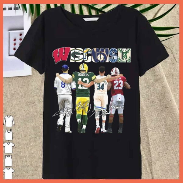 Best Wisconsin Sport team city Green Bay Packers Milwaukee Bucks shirt
