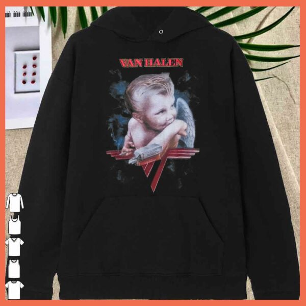 Funny Eddie Van Halens Baby smoking Shirt