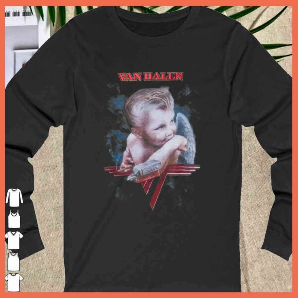 Funny Eddie Van Halens Baby smoking Shirt