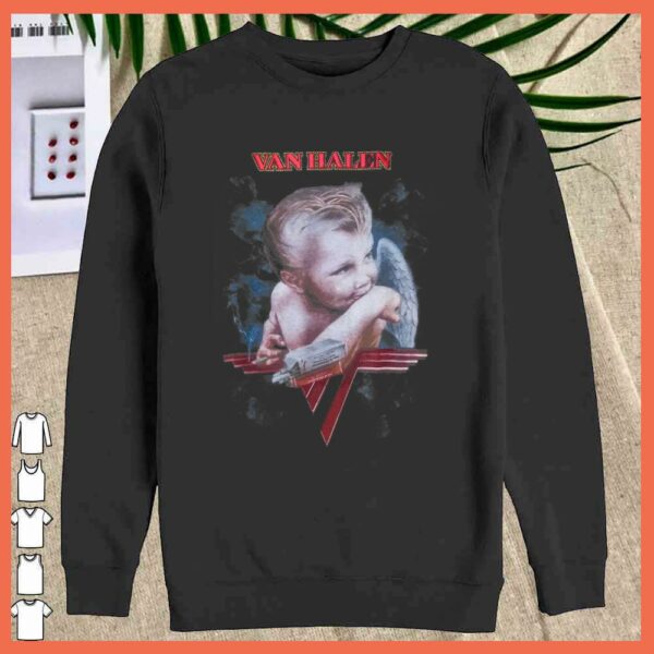 Funny Eddie Van Halens Baby smoking Shirt