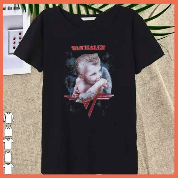 Funny Eddie Van Halens Baby smoking Shirt