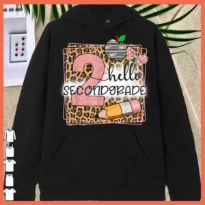 HOT Hello Second Grade Leopard print 2nd Grade Back To School Shirt