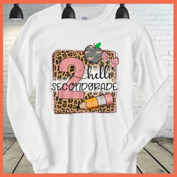 HOT Hello Second Grade Leopard print 2nd Grade Back To School Shirt