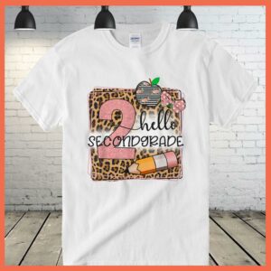 HOT Hello Second Grade Leopard print 2nd Grade Back To School Shirt 3