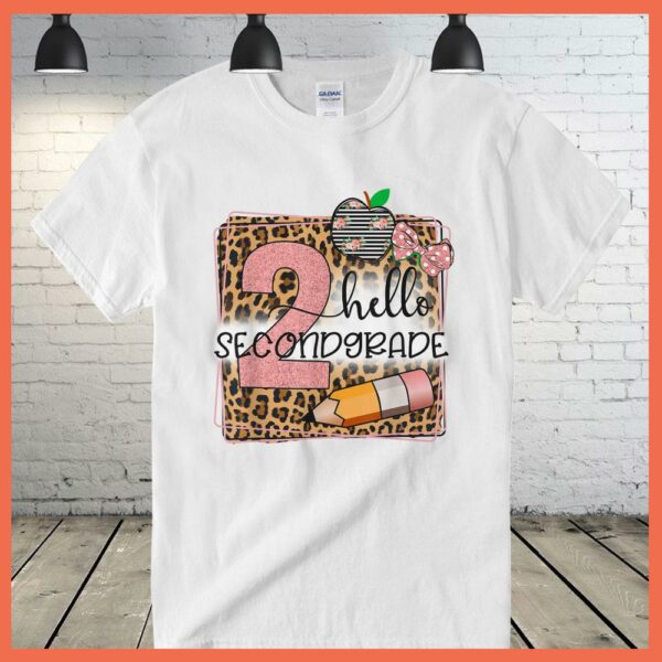 HOT Hello Second Grade Leopard print 2nd Grade Back To School Shirt