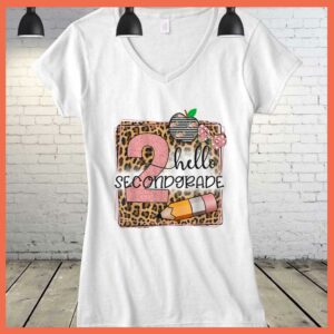 HOT Hello Second Grade Leopard print 2nd Grade Back To School Shirt 6