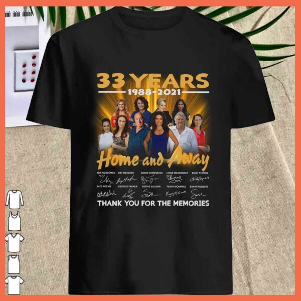 Home and Away 33 Years 1998 2021 Signature Shirt