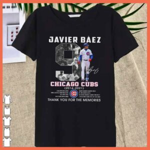 Javier Baez 2015 2021 Signature Thank You For The Memories Shirt, Chicago Cubs shirt 6