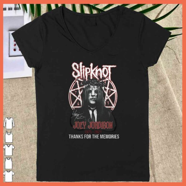 Joey Jordison of Slipknot signature 1975 2021 thank you for the memories Shirt