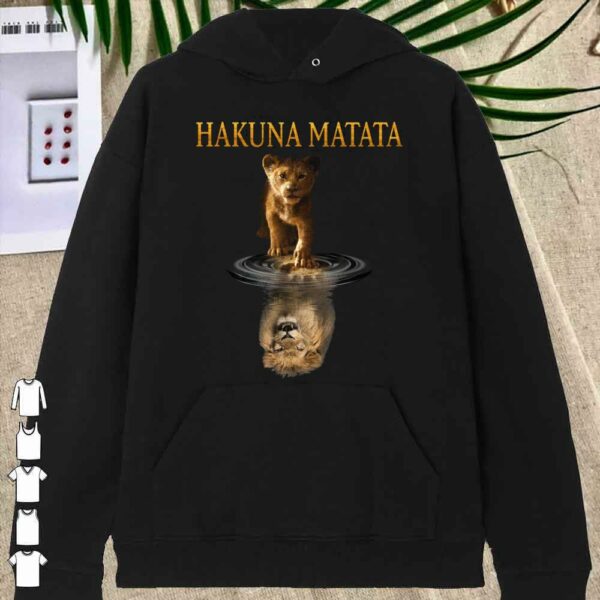 Awesome Simba Hakuna Matata Reflection Water Mirror The Lion King Shirt