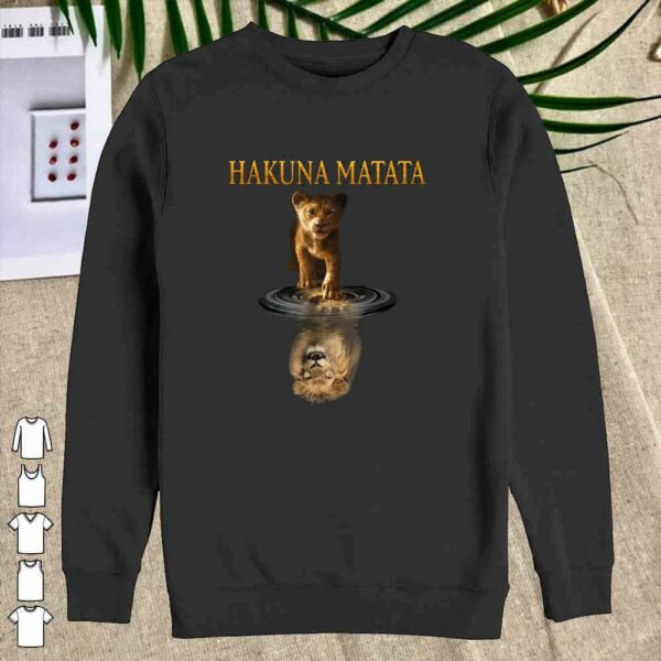 Awesome Simba Hakuna Matata Reflection Water Mirror The Lion King Shirt