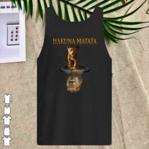Awesome Simba Hakuna Matata Reflection Water Mirror The Lion King Shirt 4