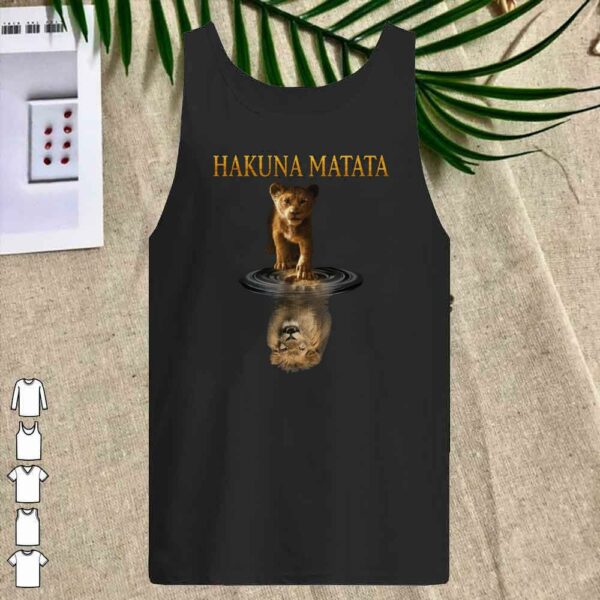 Awesome Simba Hakuna Matata Reflection Water Mirror The Lion King Shirt