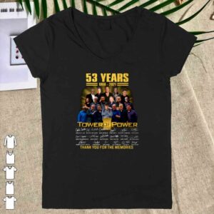Awesome Tower of Power 53 years 1968-2021 signatures thank you for the memories shirt 5