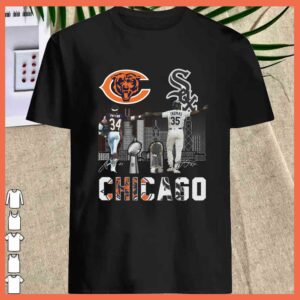 Vintage Chicago Bears Walter Payton And Chicago White Soxs Thomas signatures shirt 1