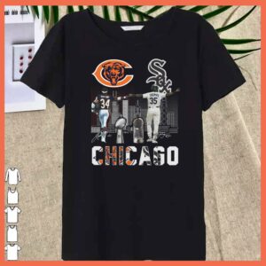 Vintage Chicago Bears Walter Payton And Chicago White Soxs Thomas signatures shirt 3