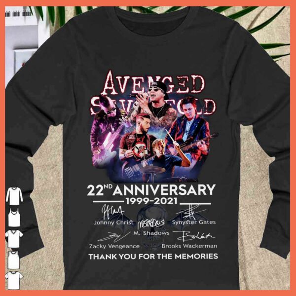 Zacky Vendeance Shirt, Avenged Sevenfold Signature 22nd Anniversary 1999 2021 Shirt