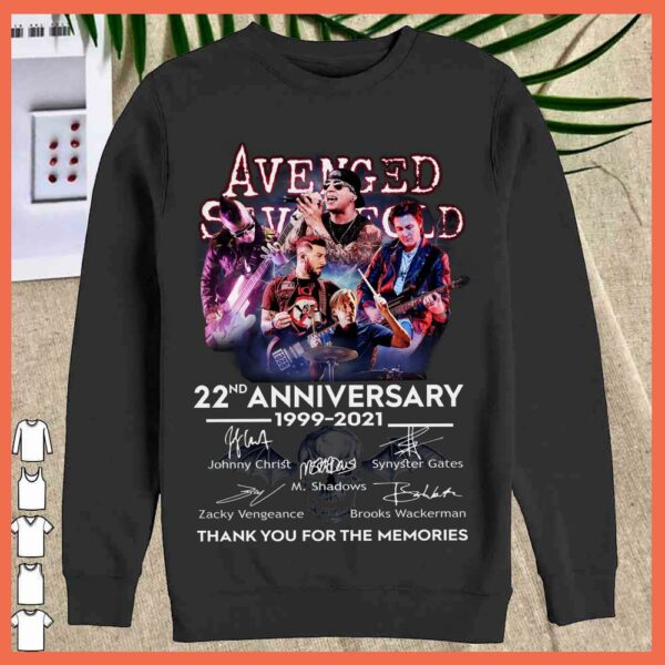 Zacky Vendeance Shirt, Avenged Sevenfold Signature 22nd Anniversary 1999 2021 Shirt