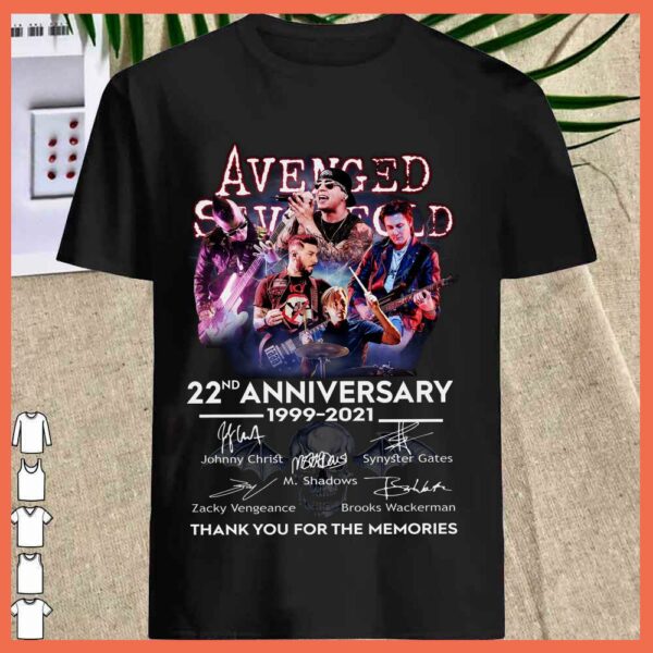 Zacky Vendeance Shirt, Avenged Sevenfold Signature 22nd Anniversary 1999 2021 Shirt