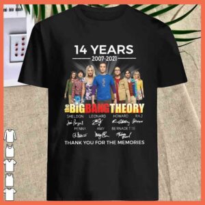 premium The Big Bang Theory 14 Years 2007 2021 thank you for the memories shirt 1