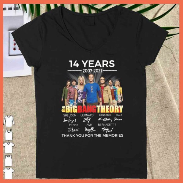 premium The Big Bang Theory 14 Years 2007 2021 thank you for the memories shirt