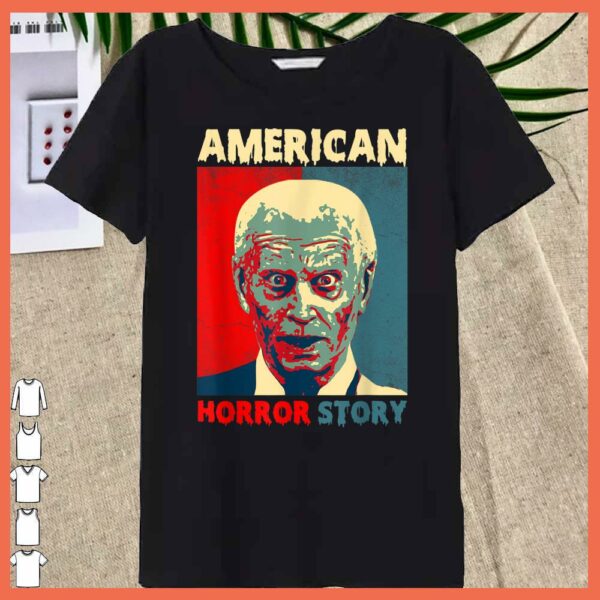 Best Biden Horror American Zombie Story Halloween Retro Vintage Shirt