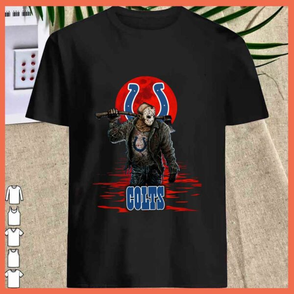 Best COLTS Mashup Jason Voorhees Horror Movies Shirt, Jason Voorhees COLTS Shirt