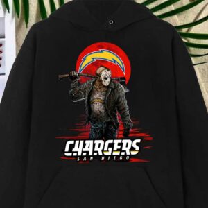 Best Chargers San Diego Mashup Jason Voorhees Horror Movies Shirt, Jason Voorhees Chargers San Diego Shirt