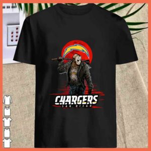 Best Chargers San Diego Mashup Jason Voorhees Horror Movies Shirt, Jason Voorhees Chargers San Diego Shirt