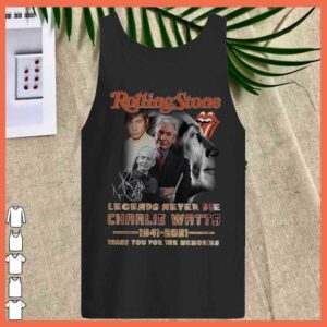 Best Charlie Watts Signature Rolling Stone Shirt, Rolling Stone Legends Never Die Shirt 2