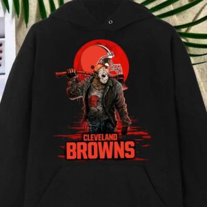 Best Cleveland Browns Mashup Jason Voorhees Horror Movies Shirt, Jason Voorhees Cleveland Browns Shirt