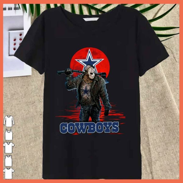 Best Dallas Cowboys Mashup Jason Voorhees Horror Movies Shirt, Jason Voorhees Dallas Cowboys Shirt