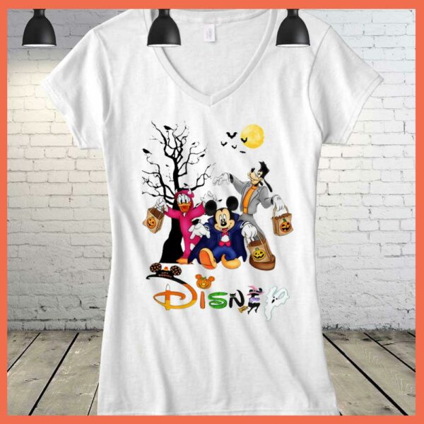 Best Disney Halloween Mickey Mouse Donal Duck and Goofy tree shirt