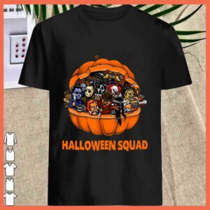 Best Friend Funny scary Halloween squad characters pumpkin