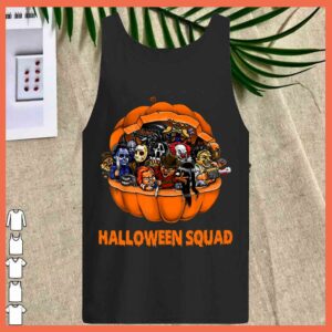 Best Friend Funny scary Halloween squad characters pumpkin 2