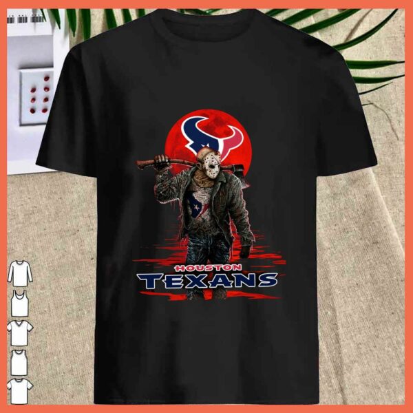 Best Houston Texans Mashup Jason Voorhees Horror Movies Shirt, Jason Voorhees Horror Houston Texans Shirt