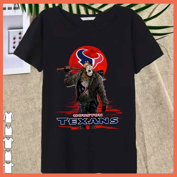 Best Houston Texans Mashup Jason Voorhees Horror Movies Shirt, Jason Voorhees Horror Houston Texans Shirt
