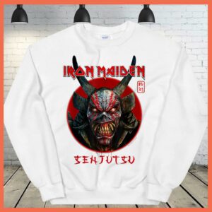 Best Iron Maiden Senjutsu Eddie Face Circle Shirt 2