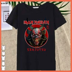 Best Iron Maiden Senjutsu Eddie Face Circle Shirt 5