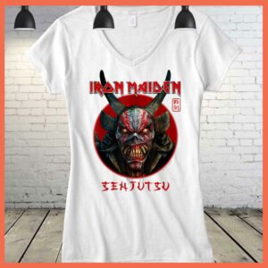 Best Iron Maiden Senjutsu Eddie Face Circle Shirt 6