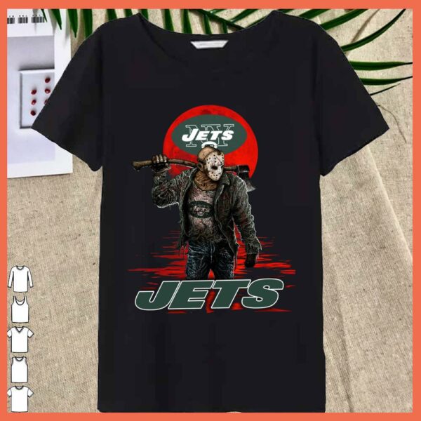 Best JETS Mashup Jason Voorhees Horror Movies Shirt, Jason Horror Jets basketball Shirt